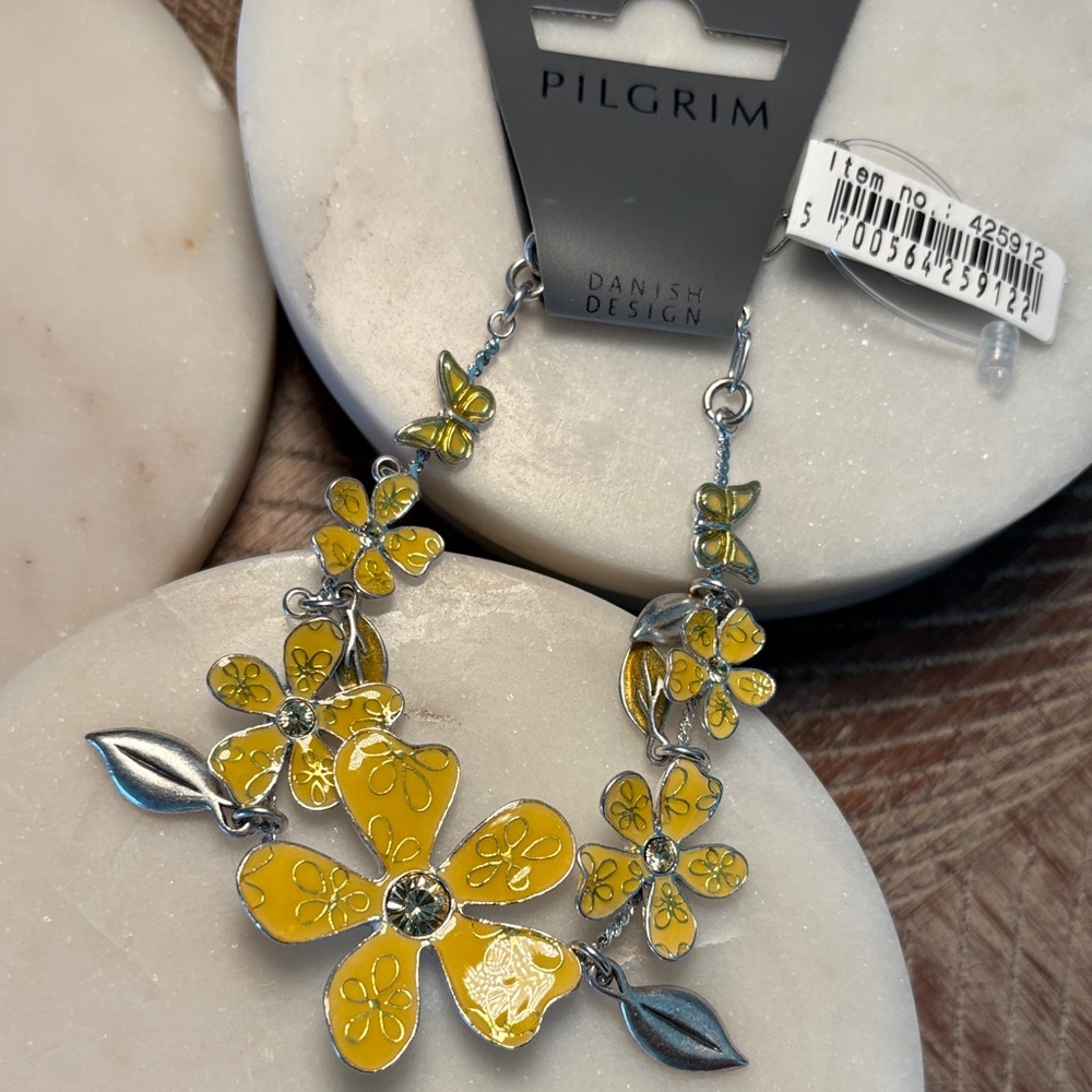 (#19) Pilgrim Yellow Floral Bracelet
